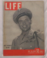 Life Magazine issue July 16, 1945, featuring Audie Murphy, the most decorated American combat soldier of World War II