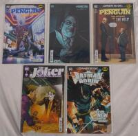 DC Comics Batman and Robin #1, The Penguin #2 and #2 Variant Cover, Penguin Takes Flight #0, The Joker The man who stopped laughing #1