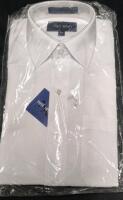 New sz Medium Men's Neil Allyn White Collar Dress Shirt