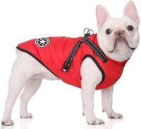 New Size 3XL* Dog Jacket Winter Vest Jackets,Dog Coat with Harness for Small Dogs Dog Coat Waterproof Machine Washable Reflective Stripe Design Durable D-Ring (See Photos For Sizing)