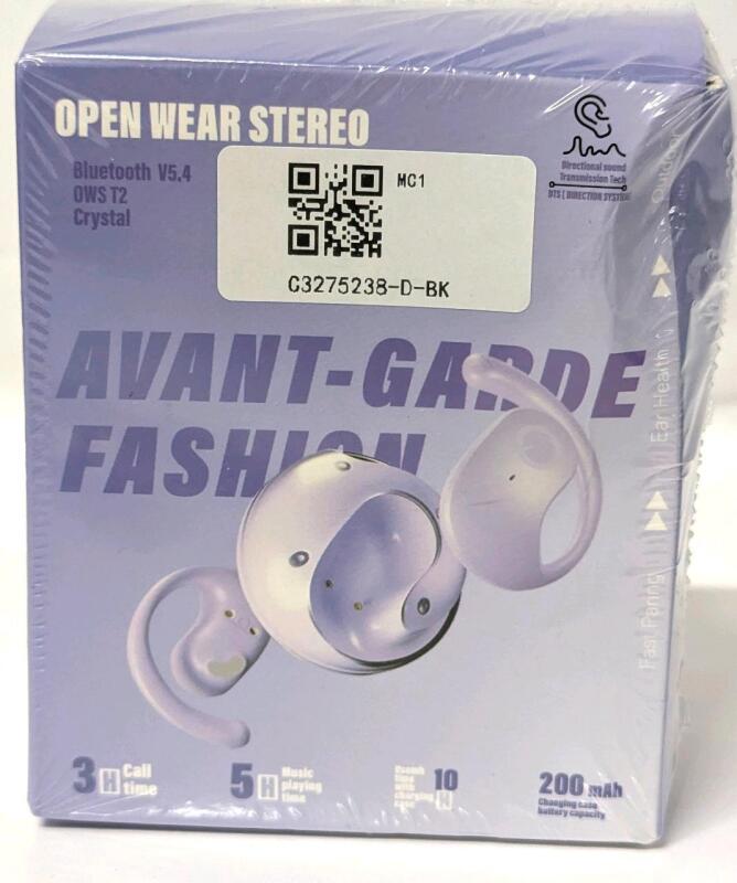 New Bluetooth Wireless Open Wear Stereo Earbuds