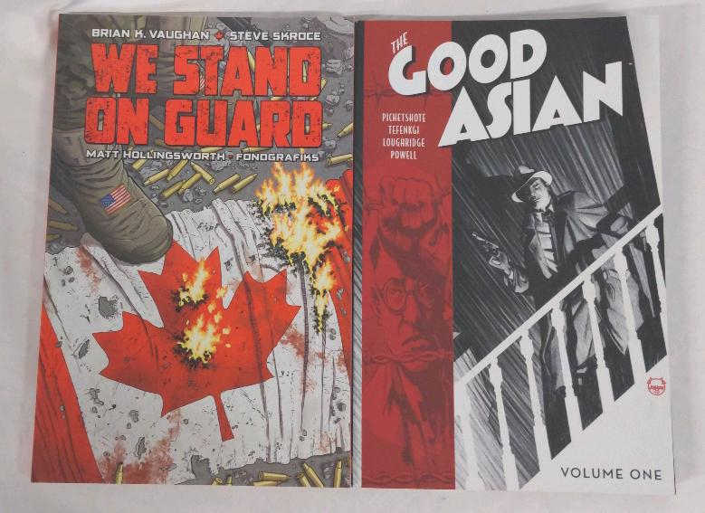 We Stand on Guard & The Good Asian Vol 1, trade paperbacks