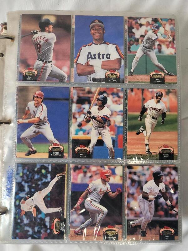 1992 Topps Stadium Club MLB Baseball Trading Card Base Set - Complete #1 - #900 . Includes #1 & #595 Cal Ripken Error Cards . This set is filled with error cards , Cal Ripken is just an example