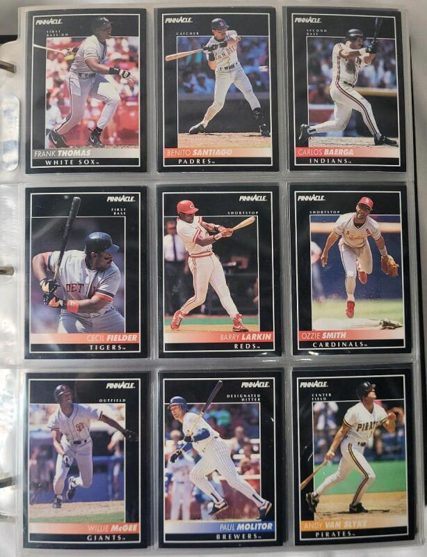 1992 Pinnacle MLB baseball Trading Card Base Set - Complete #1-#620 . Plus Team 2000 Set - Complete #1-#80