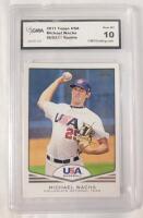 2011 Topps USA Michael Wacha #USA21 Rookie Graded Trading Card . GMA Graded GEM MT 10