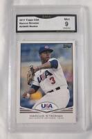 2011 Topps USA Marcus Stroman #USA20 Rookie Graded Trading Card . GMA Graded MINT 9