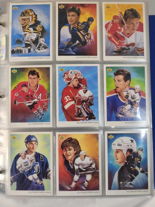 1992 - 93 Upper Deck NHL Hockey Trading Card Set , Complete #1 - #640 . Plus Sub-Set Trading Cards (can not confirm if complete or not) .