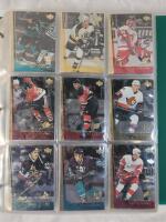 1998 - 99 Upper Deck Gold Reserve Series One NHL Hockey Trading Card Set , Complete . #1 - #210 .