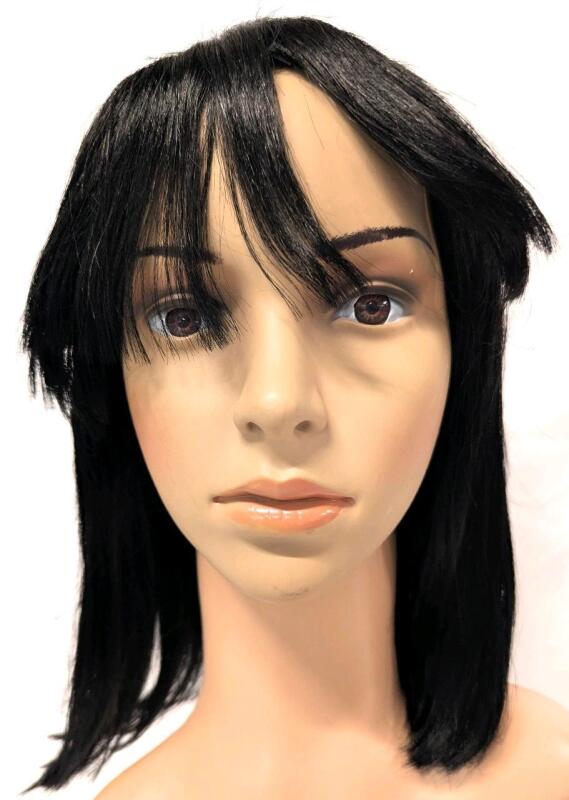 New 12" Shoulder-Length Bob Wig with Straight-Cut Bands