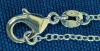 2 New Brilliant Dainty Stamped 925 Cable Chains, 18" Long - 3