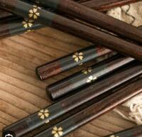 10 New Pairs of Wooden Chopsticks 9.5" Long