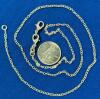 2 New Brilliant Dainty Stamped 925 Chains, 18" Long - 2
