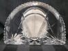 Cristal d'Arques Genuine Lead Crystal Quartz Mantle Clock . Untested , Requires LR1 1.5v battery . Measures 6"&times;4 &frac14;"&times;1 ⅝" . - 4