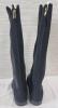 New Women's Sz. 8.5 Anne Klein Audrey Black Suede Knee-High Boots . - 3