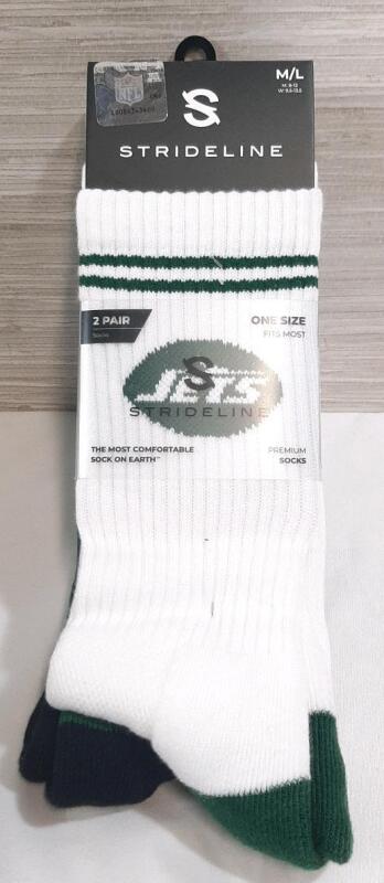 2 New Pairs of M/L Sz. NY Jets Branded Socks