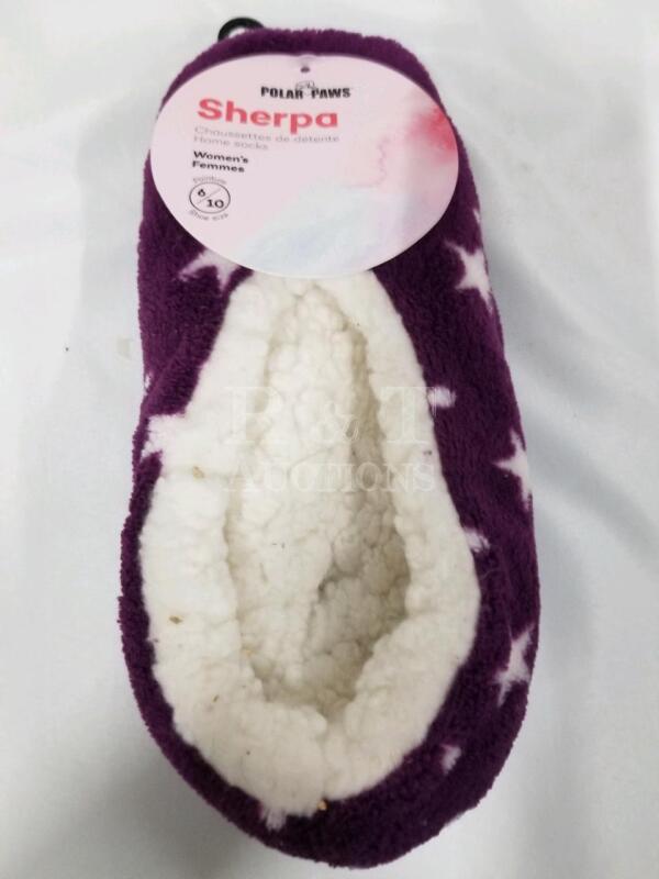 New Polar Paws Sherpa slippers