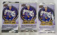2025 - 26 Upper Deck Series One NHL Hockey Sealed Trading Card Wax Packs , Three (3) Sealed Packs