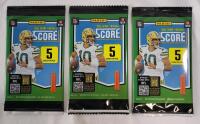 2025 Panini Score NFL Football Sealed Trading Card Wax Packs , Three (3) Sealed Packs