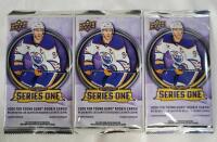 2025 - 26 Upper Deck Series One NHL Hockey Sealed Trading Card Wax Packs , Three (3) Sealed Packs