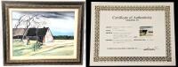 Original Signed Fran&ccedil;oise Desmont (Born 1932) " La Chaumi&egrave;re " Oil on Canvas, Framed (Heavy!), With COA, 31.5" &times; 25.25", Similarly Sized Framed Pieces Had Hammer/Retail Prices Of $520 - $1032 USD