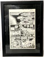 Original Vintage 1990 " DEATH RATTLE : Dr Wrotwang's Wratzwerks " Comic Art by TOM SUTTON (1937 - 2002) - Chapter 7, Page 6 - Professionally Framed & Matted, 17" &times; 23"