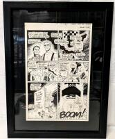 Original Vintage 1990 " DEATH RATTLE : Dr Wrotwang's Wratzwerks " Comic Art by TOM SUTTON (1937 - 2002) - Chapter 7, Page 5 - Professionally Framed & Matted, 17" &times; 23"