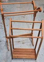 2 Wooden Blanket/Clothing Racks
