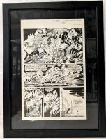 Original Vintage 1990 " DEATH RATTLE : Dr Wrotwang's Wratzwerks " Comic Art by TOM SUTTON (1937 - 2002) - Chapter 7, Page 2 - Professionally Framed & Matted, 17" &times; 23"
