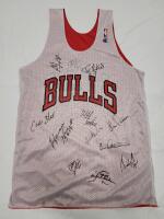 Chicago Bulls Two-Way (home/away) Basketball Jersey w/12 Signatures - No COA