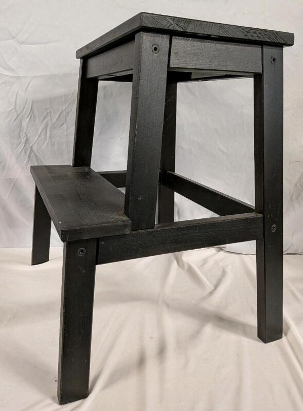 Ikea Wooden Step Stool. Top Step is 19.75" Tall