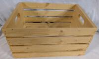Wooden Storage Crate. 18" by 9.5" by 12".