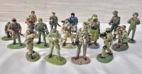 16 Metal Modern Military Soldier Miniatures .