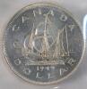 1949 Canadian Silver One Dollar Coin . ICCS Graded MS-64 . - 2