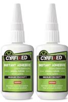 2 New 4oz Cyafixed Medium Super Glue CA Glue with Anti-Clog Cap Instant Cyanoacrylate Adhesive Repair Shoe, Ceramic, Glass, 56.8g Each