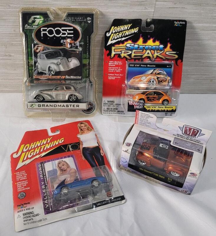 Four (4) New Sealed Diecast Model Cars . 1:64 Scale . See Photos