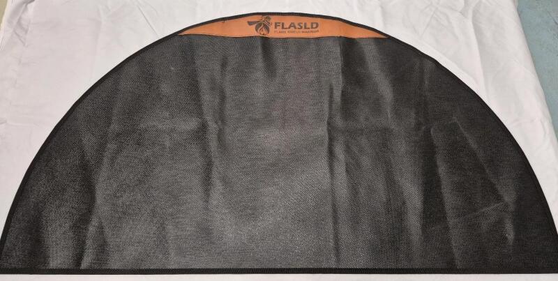 New FLASLD Hearth Rug for Fireplace Fire Resistant, 23.5" X 41"