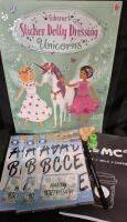 New Sticker Doll Dressing Book, Journal, Stamp, Glass Marker & Pencil Sharpener