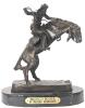 [Rare] Signed Vintage FREDERIC REMINGTON Bronco Buster Bronze Statue Atop Marble Base, 10.75" Tall, Estimated Hammer Price $800 - $1,200+