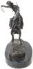 [Rare] Signed Vintage FREDERIC REMINGTON Bronco Buster Bronze Statue Atop Marble Base, 10.75" Tall, Estimated Hammer Price $800 - $1,200+ - 2