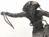[Rare] Signed Vintage FREDERIC REMINGTON Bronco Buster Bronze Statue Atop Marble Base, 10.75" Tall, Estimated Hammer Price $800 - $1,200+ - 4