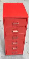 6 Drawer IKEA Metal Storage Unit on Castors 16.25 x 11 x 27"