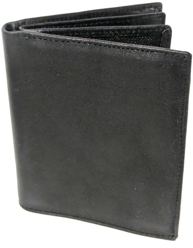 New Men's Faux Leather Wallet With Space For 11 Cards (Incl ID), Coin Pouch & 2 Sections for Cash, 3.5" &times; 4.25"