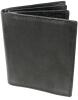 New Men's Faux Leather Wallet With Space For 11 Cards (Incl ID), Coin Pouch & 2 Sections for Cash, 3.5" &times; 4.25"