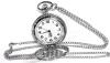 New Galloping Stallion Metal Case Pocket Watch, Working, On 30" Chain - 2