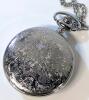 New Galloping Stallion Metal Case Pocket Watch, Working, On 30" Chain - 4