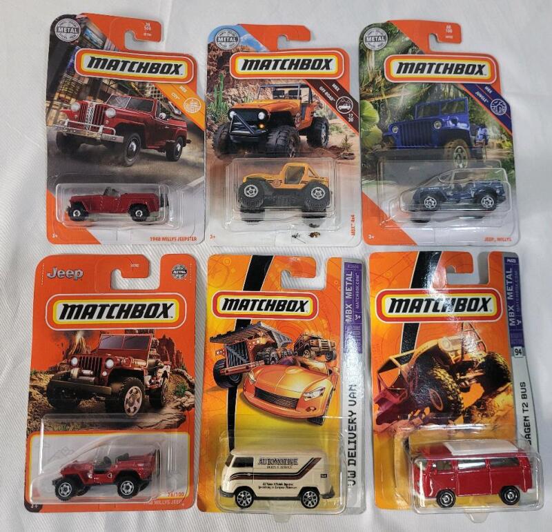 Six (2) New Sealed Matchbox Diecast Cars .