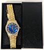 New Men's Metal Case Iced-Out Blinging Rhinestone Watch, With Gift Box (Working) - 5