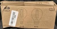 4 New LED G15/A15 Dimmable Lightbulbs