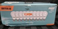 10 New Unitedlux 14W Indoor/Outdoor Daylight Lightbulbs 90-127V 50/60 Hz