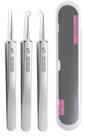 New Professional Facial Blackhead Remover Tweezers - Clip for Whiteheads, Acne Clip, Ingrown Hairs Tweezers, Blackheads Remover Extractor, - Stainless Steel